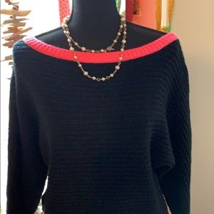 3 for $16 Charlotte Russe black and pink sweater